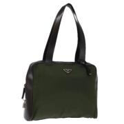 Prada Vintage Pre-owned Nylon prada-vskor Green, Dam