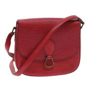 Louis Vuitton Vintage Pre-owned Laeder axelremsvskor Red, Dam