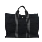 Hermès Vintage Pre-owned Canvas handvskor Black, Dam