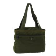 Prada Vintage Pre-owned Nylon prada-vskor Green, Dam