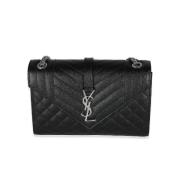 Yves Saint Laurent Vintage Pre-owned Laeder axelremsvskor Black, Dam