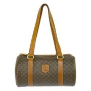 Celine Vintage Pre-owned Canvas axelremsvskor Brown, Dam