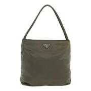 Prada Vintage Pre-owned Nylon totevskor Green, Dam