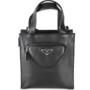 Prada Vintage Pre-owned Laeder totevskor Black, Dam