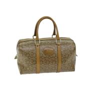 Celine Vintage Pre-owned Canvas handvskor Brown, Dam