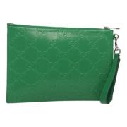 Gucci Vintage Pre-owned Laeder kuvertvskor Green, Dam