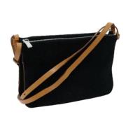 Celine Vintage Pre-owned Canvas axelremsvskor Black, Dam