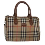 Burberry Vintage Pre-owned Canvas handvskor Beige, Dam