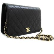 Chanel Vintage Pre-owned Laeder chanel-vskor Black, Dam