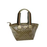 Gucci Vintage Pre-owned Canvas gucci-vskor Brown, Dam