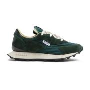 RUN OF Grön Mocka Sneaker Green, Herr