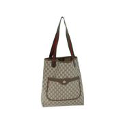 Gucci Vintage Pre-owned Canvas gucci-vskor Beige, Dam