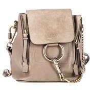 Chloé Pre-owned Pre-owned Laeder ryggsckar Gray, Dam