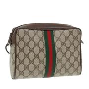 Gucci Vintage Pre-owned Laeder kuvertvskor Brown, Dam