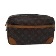 Louis Vuitton Vintage Pre-owned Canvas kuvertvskor Brown, Dam