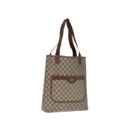 Gucci Vintage Pre-owned Canvas gucci-vskor Beige, Dam