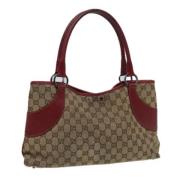 Gucci Vintage Pre-owned Canvas gucci-vskor White, Dam