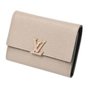 Louis Vuitton Vintage Pre-owned Laeder plnbcker Beige, Dam