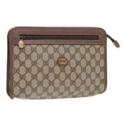 Gucci Vintage Pre-owned Laeder kuvertvskor Brown, Dam