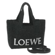 Loewe Pre-owned Pre-owned Canvas handvskor Black, Dam