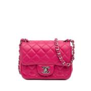 Chanel Vintage Pre-owned Laeder axelremsvskor Pink, Dam