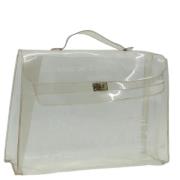 Hermès Vintage Pre-owned Vinyl handvskor White, Dam