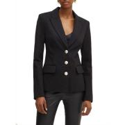 Guess Svart Blazer Jacka Kvinnor Viskos Black, Dam