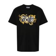 Versace Jeans Couture Svarta T-shirts & Polos Aw24 Black, Herr