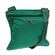 Prada Vintage Pre-owned Nylon prada-vskor Green, Dam