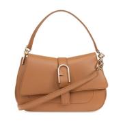 Furla Axelväska Flow Medium Brown, Dam