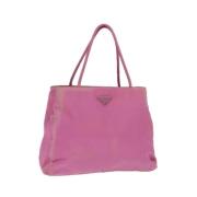 Prada Vintage Pre-owned Nylon prada-vskor Pink, Dam