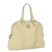 Yves Saint Laurent Vintage Pre-owned Tyg handvskor Beige, Dam