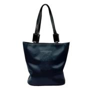 Yves Saint Laurent Vintage Pre-owned Nylon axelremsvskor Blue, Dam