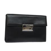 Salvatore Ferragamo Pre-owned Pre-owned Laeder kuvertvskor Black, Dam