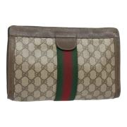 Gucci Vintage Pre-owned Laeder kuvertvskor Brown, Dam