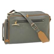 Louis Vuitton Vintage Pre-owned Canvas axelremsvskor Gray, Dam