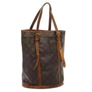 Louis Vuitton Vintage Pre-owned Canvas axelremsvskor Brown, Dam