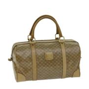 Celine Vintage Pre-owned Canvas handvskor Beige, Dam