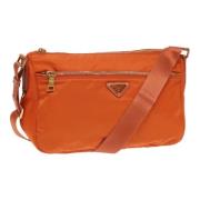 Prada Vintage Pre-owned Nylon prada-vskor Orange, Dam