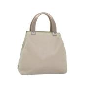 Prada Vintage Pre-owned Nylon prada-vskor Beige, Dam