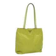 Prada Vintage Pre-owned Nylon prada-vskor Green, Dam