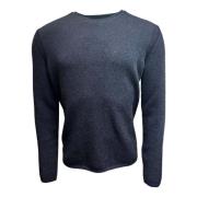 Roberto Collina Navy Merino Baby-Kamel Rollkante Sweater Blue, Herr