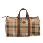 Burberry Vintage Pre-owned Canvas handvskor Beige, Dam