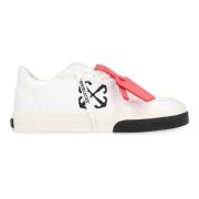 Off White Läder lågtoppsneakers med charm White, Dam