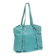 Prada Vintage Pre-owned Laeder totevskor Blue, Dam