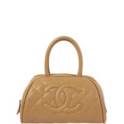 Chanel Vintage Pre-owned Laeder handvskor Beige, Dam