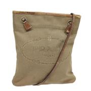 Prada Vintage Pre-owned Canvas prada-vskor Brown, Dam