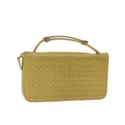 Bottega Veneta Vintage Pre-owned Laeder plnbcker Yellow, Dam