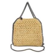 Stella McCartney Pre-owned Pre-owned Raffia axelremsvskor Beige, Dam