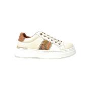 Alviero Martini 1a Classe Off-White Geo Infoga Sneakers 1983 Beige, Da...